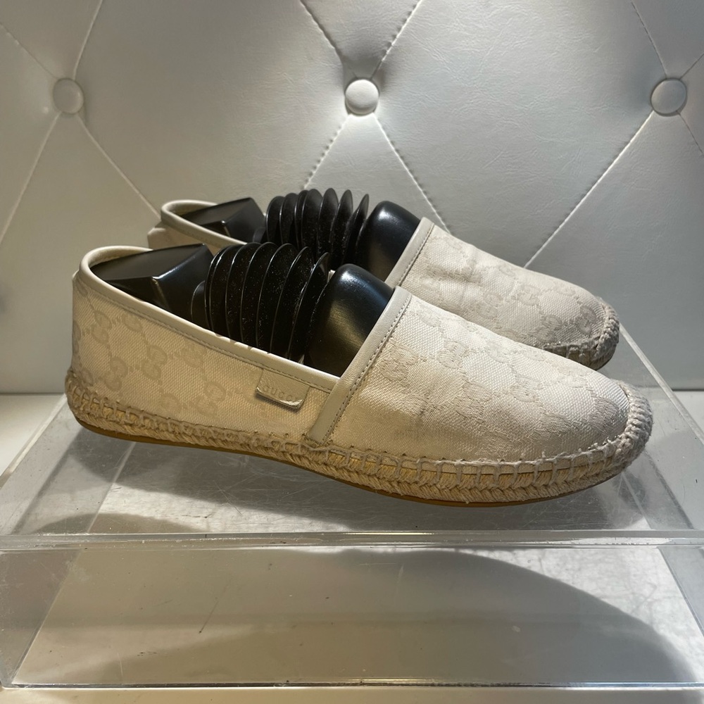 GUCCI espadrilles cream canvas sz 38 mdd in spain - Picture 2 of 16